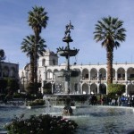 Arequipa's Plaza-most beautiful in Peru